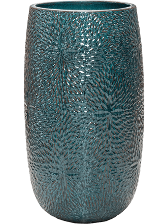 Hochwertiger In-/Outdoor Blumentopf „Marey“ Ø 36 cm/Höhe 63 cm, Ocean Blue