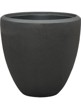 Large flower pot "Polystone Plain Couple" Ø 50/ H 50 cm - Smoke