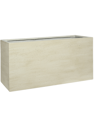 XXL In-/Outdoor Blumentopf „Cement Jort Washed“ 50 x 100 cm - Beige
