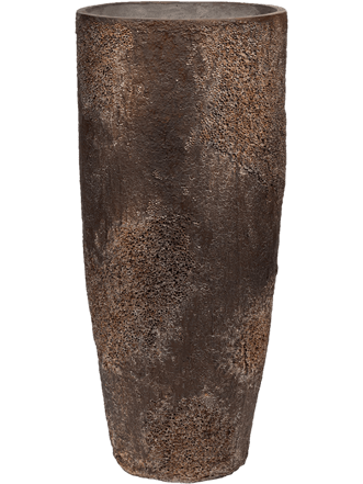 Hoher Blumentopf „Oyster Dax L“ Ø 36/ H 80 cm - Imperial Braun