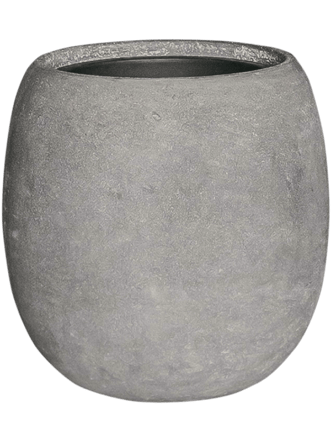 Indoor/outdoor flower pot "Polystone Coated Plain Balloon" Ø 42/ H 42 cm - gray