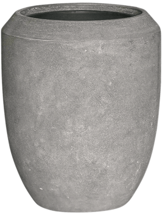 Pot de fleurs intérieur/extérieur "Polystone Coated Plain Coppa" Ø 45/ H 55 cm - Gris