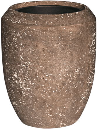 Pot de fleurs intérieur/extérieur "Polystone Coated Plain Coppa" Ø 45/ H 55 cm - Rock