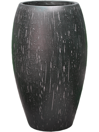 Pot de fleurs intérieur/extérieur de haute qualité "Raindrop Emperor" Ø 53 x hauteur 88 cm, anthracite