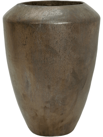 High-quality indoor/outdoor flower pot "Plain Coppa" Ø 50 cm/height 88 cm, bronze