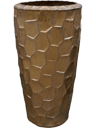 Hochwertiger In-/Outdoor Blumentopf „Cascara Couple Relief“ Ø 52 cm/Höhe 95 cm, Bronze