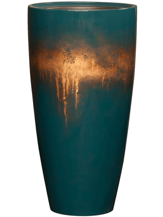 Hoher Blumentopf „Vogue Amfi Sensation“ Ø 40 x 75 cm - Aqua Blue