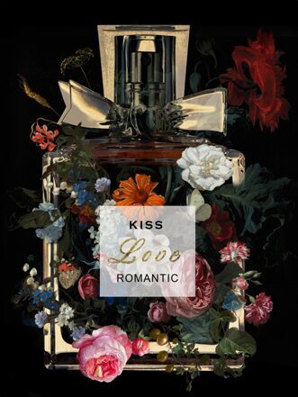 Glasbild „Parfum im Flakon“ 60 x 80 cm