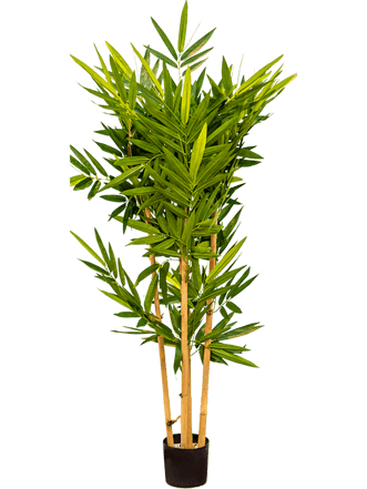 Lebensechte Kunstpflanze „Bamboo Säule“, Höhe 120 cm