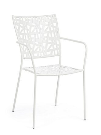 Kelsie" garden chair - white