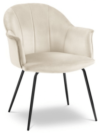 Design-Stuhl „Tanami“ mit Armlehnen - Beine Schwarz