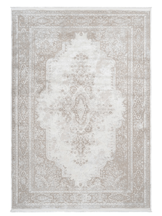 High-quality designer rug "Elysee 902", Cream