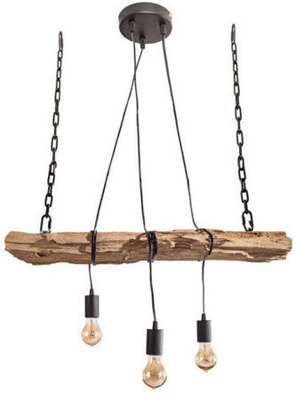 Hanging lamp "Barracuda" recycled solid wood 73 x 112 cm