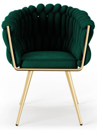 Design Stuhl „Shirley“ - Smaragdgrün