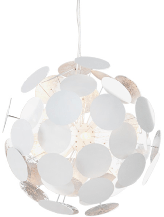 Large design hanging lamp "Infinity" Ø 70 cm - White