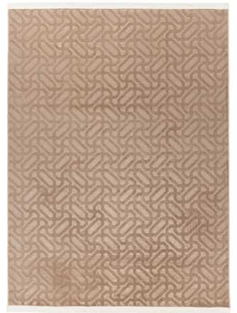 Waschbarer Design Teppich „Damla 210“ - Taupe