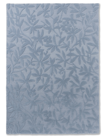 Designer rug "Cleavers" Seaspray Blue - hand-tufted, 100% wool