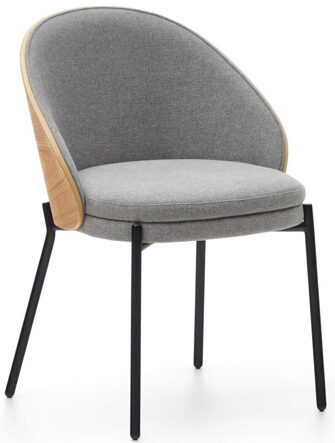 Design dining chair "Emmy" - Nature/Grey