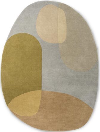 Oval designer rug "Decor Miller" Spring - hand-tufted, made of 100% pure new wool