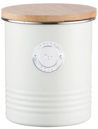 Boîte de rangement pour le thé Living Collection 14 cm - Crème