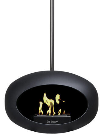Bio ethanol fireplace Sky, black - 120 cm