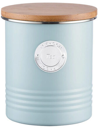 Boite à thé Living Collection 14 cm - Bleu Pastel