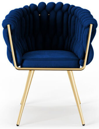 Design Stuhl „Shirley“ - Königsblau