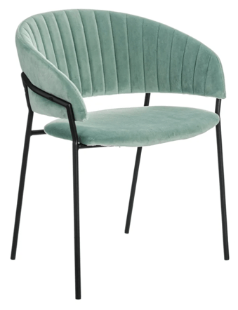 Design chair "Laura" with armrests - Mint