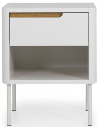 Bedside table "Switch" 45 x 57 cm - White Matt