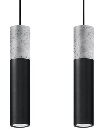 Modern pendant lamp "Borgio II" - Black
