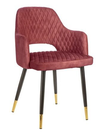 Design chair "Paris" with armrests - Red
