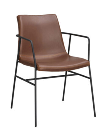 Design armchair "Huntington" - Cognac