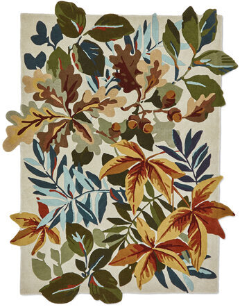 Designer Teppich „Robins Wood“ - Russet Brown - handgetuftet, aus 100% reiner Schurwolle