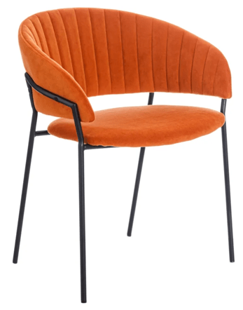 Design chair "Laura" with armrests - Orange