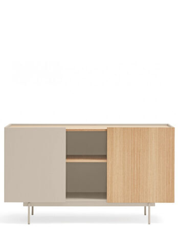 Design Sideboard „OTTO“ Sand/Eiche - 130 x 78 cm