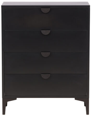 Piring" chest of drawers 100 x 78 cm, black