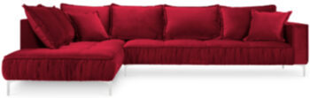 Design corner sofa "Jardanite" wine red - corner part right