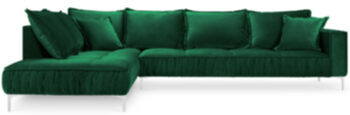 Design corner sofa "Jardanite" emerald green - corner piece right
