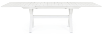 Ausziehbarer Gartentisch „Kenyon“ 180-240 x 100 cm - Weiss