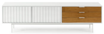 Lowboard Sierra White / Oak 180 x 52 cm