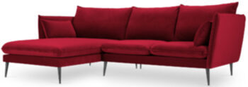 Design corner sofa Agate - cherry red