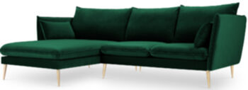 Design corner sofa Agate - Emerald green