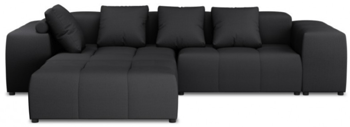 Flexible big sofa "Margo" 340 x 254 cm - textured fabric
