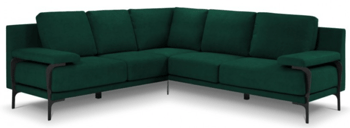Design corner sofa "Betany" emerald green 270 x 240 cm