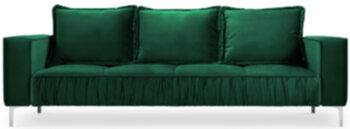 3-Sitzer Designsofa "Jardanite" - Smaragdgrün
