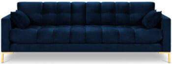 4 seater design sofa "Mamaia velvet" - royal blue