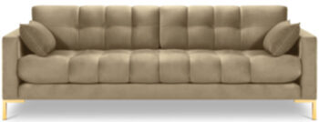 4 seater design sofa "Mamaia Velvet" - Beige