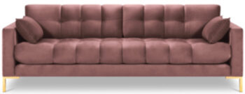 4 seater design sofa "Mamaia Velvet" - Pink