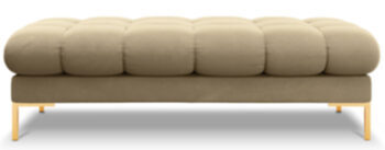 Large design pouf / bench "Mamaia Velvet" Beige