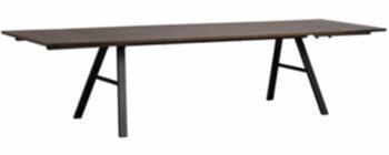 Extendable table "Brigham" 220-320 x 90 cm - Dark Brown Oak